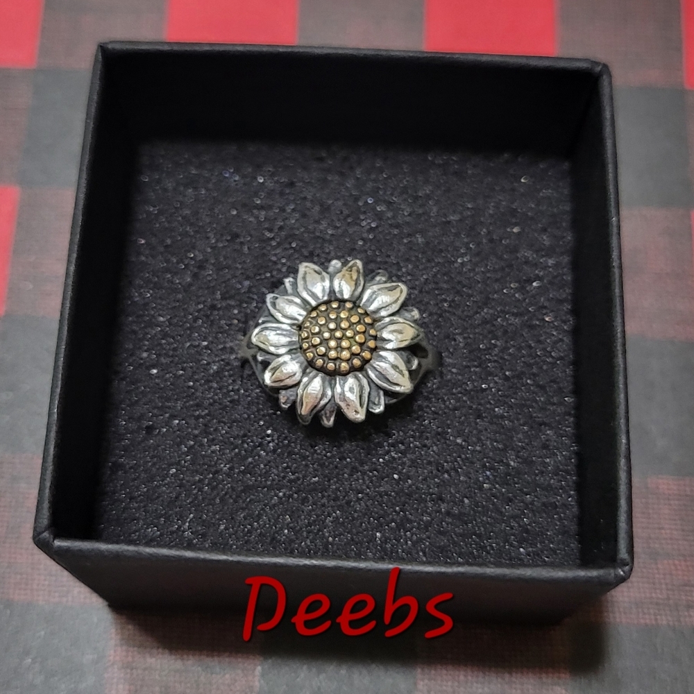 James Avery Sunflower Ring Gem